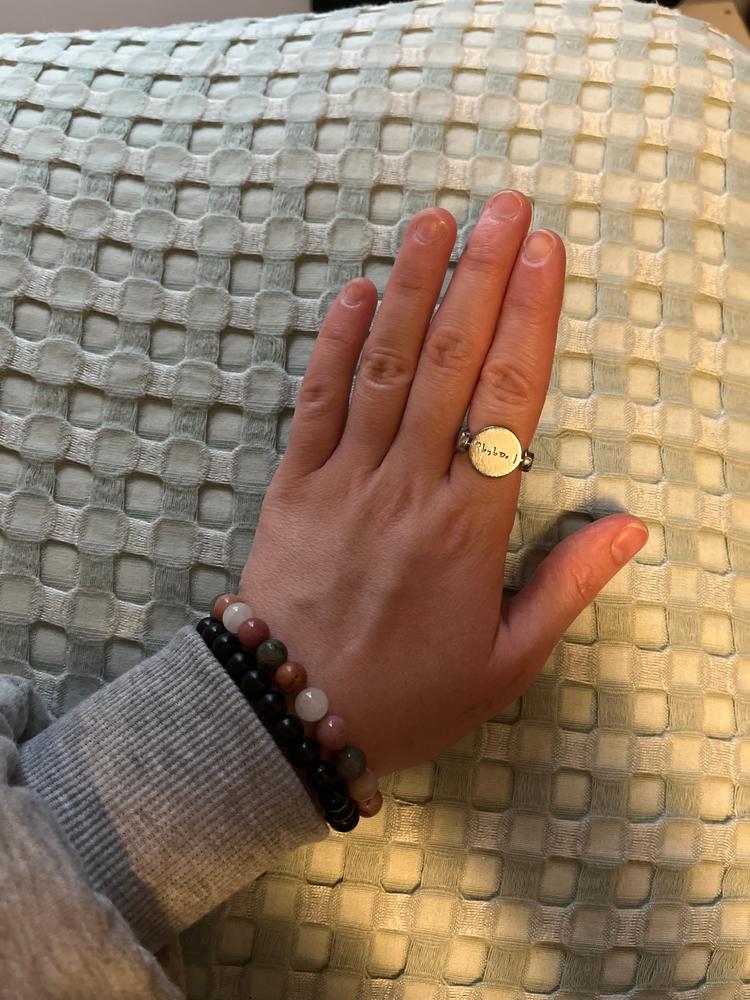 "Breathe" Hidden Word Click n Spin Fidget Ring for Anxiety - Customer Photo From Madison G.