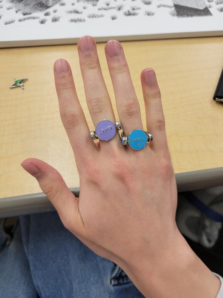 Breathe Chroma Fidget Ring (spin to reveal) - Customer Photo From Kate Ackerman