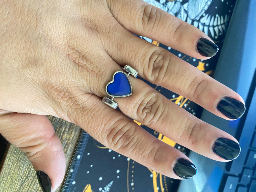 Amazonite Crystal Fidget Ring - Customer Photo From Alice M.