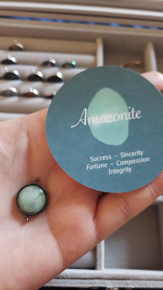 Amazonite Crystal Spinner - Customer Photo From Annie Eich