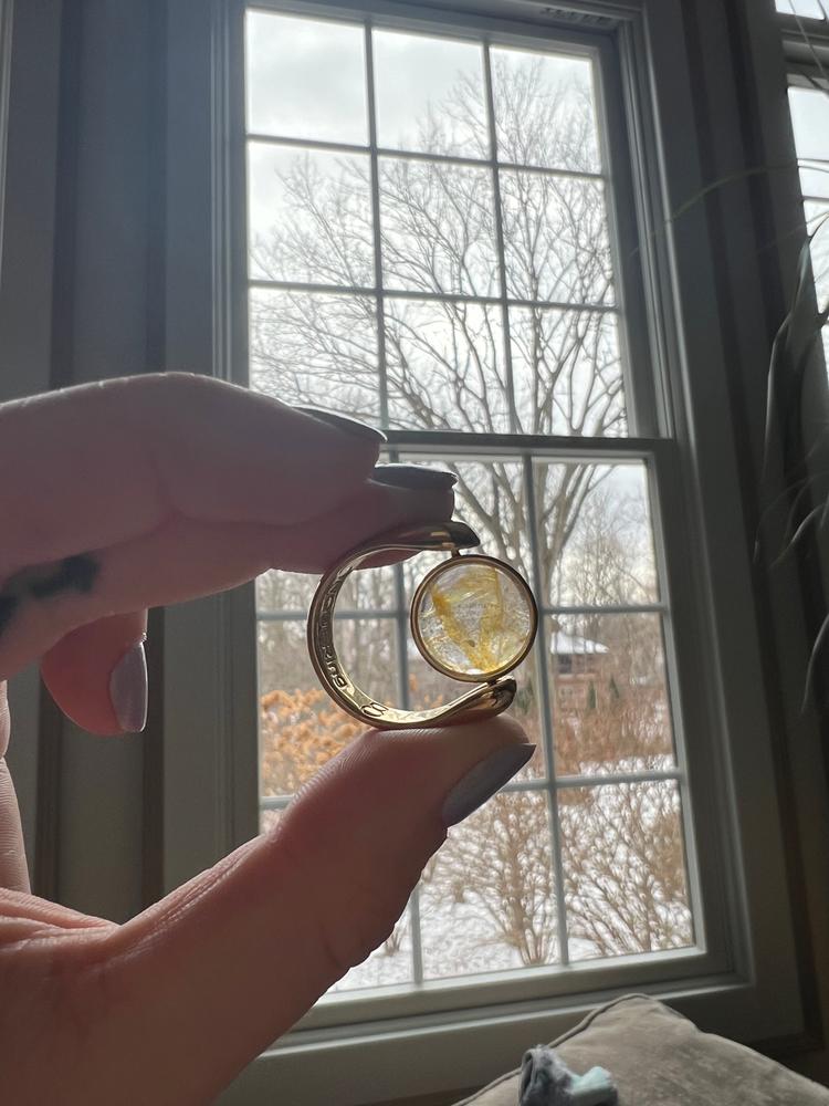 Citrine Round Crystal Element - Customer Photo From Brooke