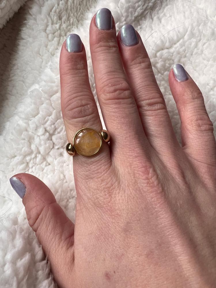 Citrine Round Crystal Element - Customer Photo From Brooke