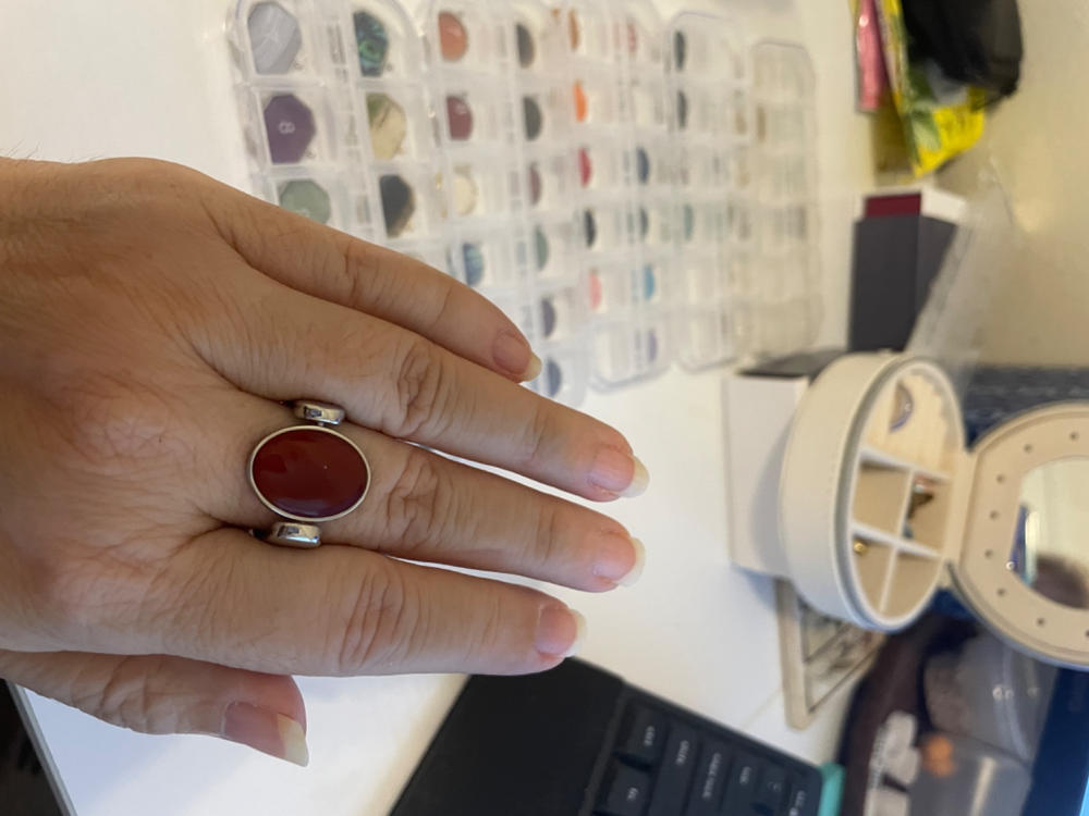 Carnelian Round Crystal Element - Customer Photo From Cathy W.