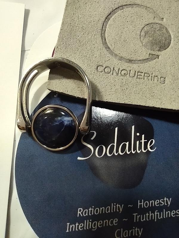 Sodalite Crystal Interchangeable Spinner - Customer Photo From Michelle T.