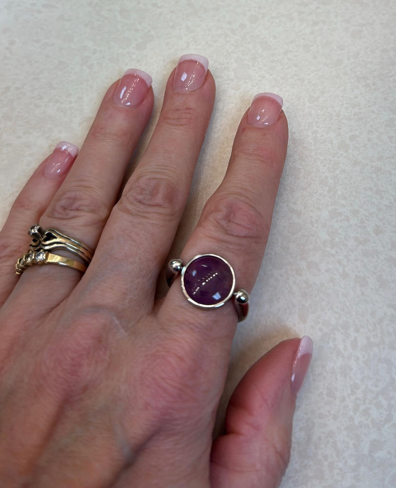 Amethyst Round Crystal Element - Customer Photo From Jean McCartney