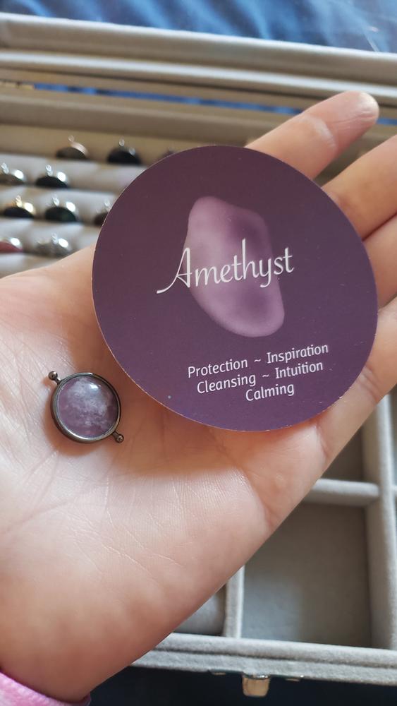 Amethyst Crystal Spinner - Customer Photo From Annie Eich