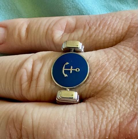 Wave & Anchor Symbol Chroma Flip Element - Customer Photo From Ted R.