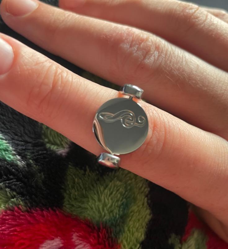 Music Clef Heart Symbol Spinner - Customer Photo From Fiona R.