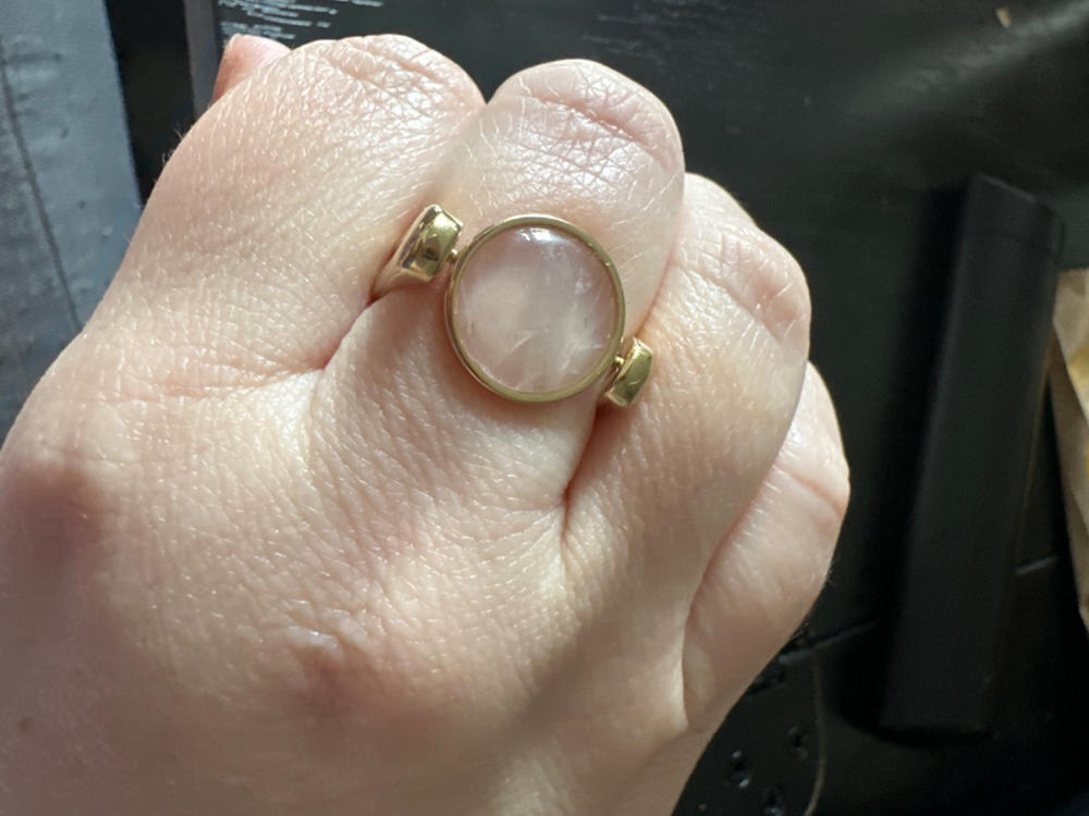 Rose Quartz Round Crystal Element - Customer Photo From Meghan S.