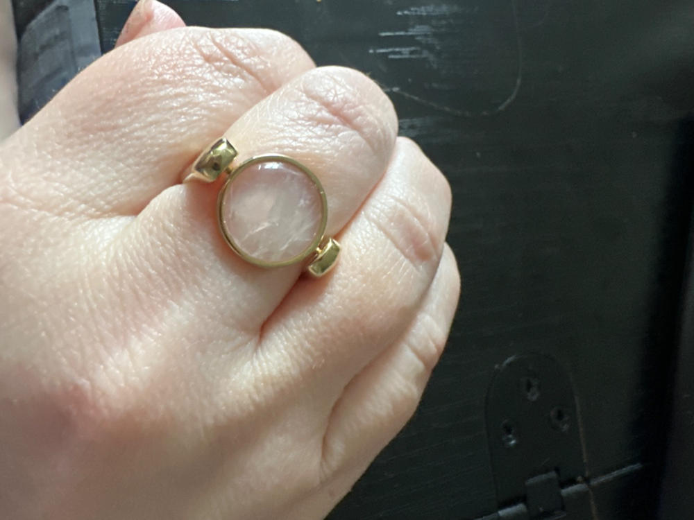 Rose Quartz Round Crystal Element - Customer Photo From Meghan S.