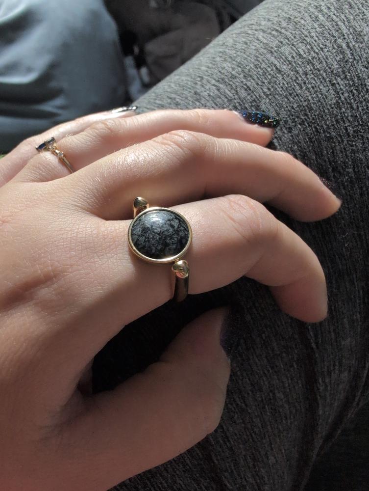 Black Picasso Round Crystal Element - Customer Photo From Jamie