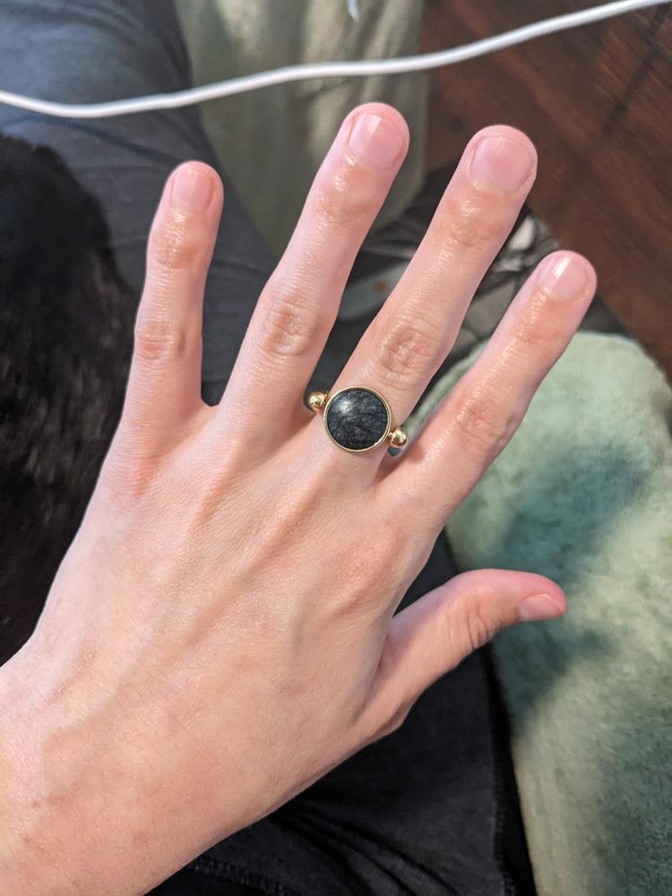 Black Picasso Round Crystal Element - Customer Photo From Miranda Mattlin