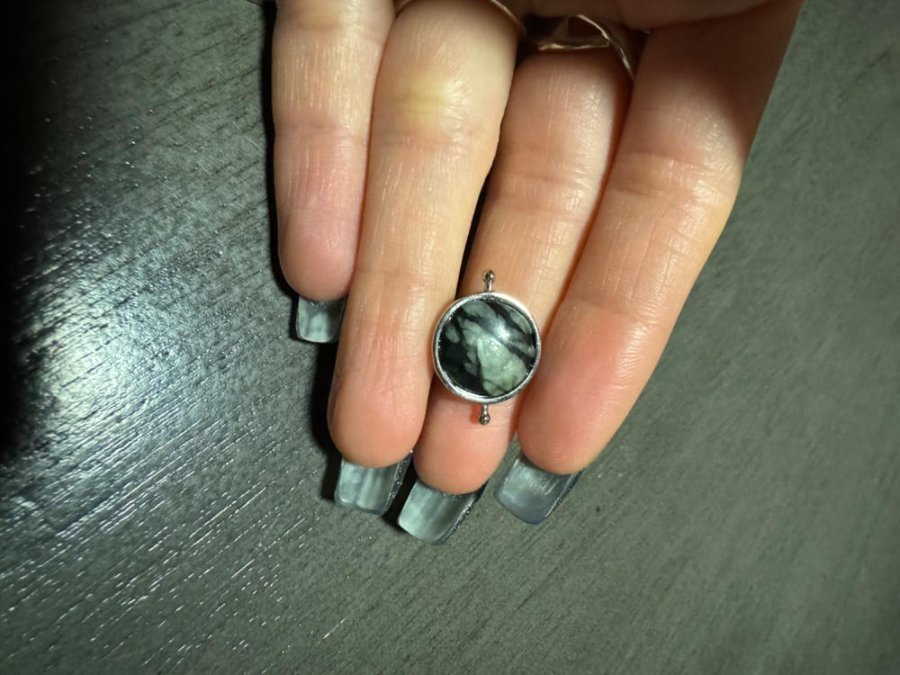 Black Picasso Crystal Spinner - Customer Photo From Ashley K.