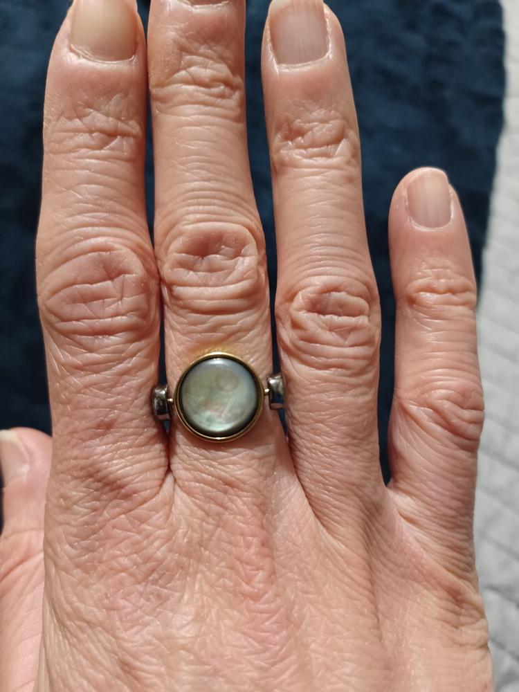 Gray Shell Round Crystal Element - Customer Photo From Jessica Anderson