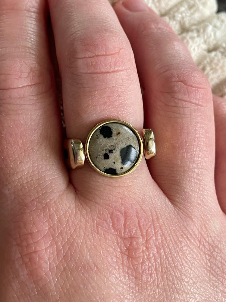 Dalmatian Jasper Crystal Spinner - Customer Photo From Stacey
