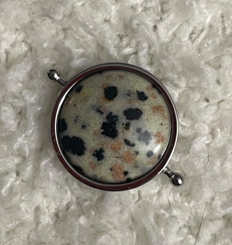 Dalmatian Jasper Round Crystal Element - Customer Photo From Diane Vo