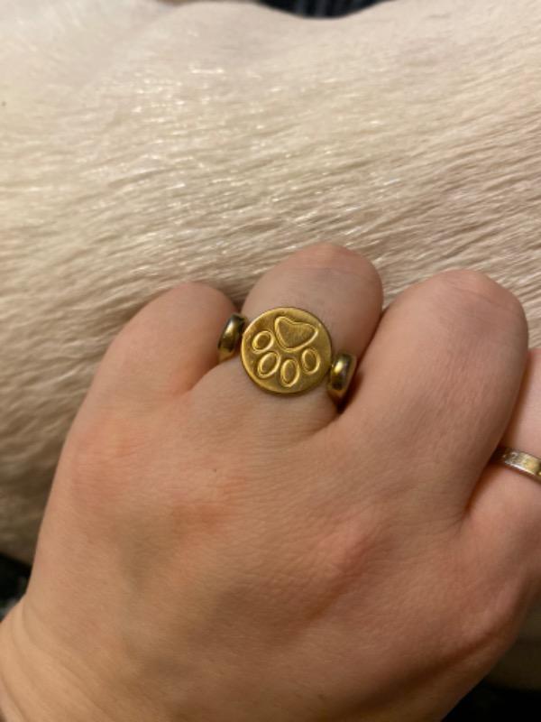 CONQUERing Paw Symbol Spinner - Customer Photo From Nicole H.