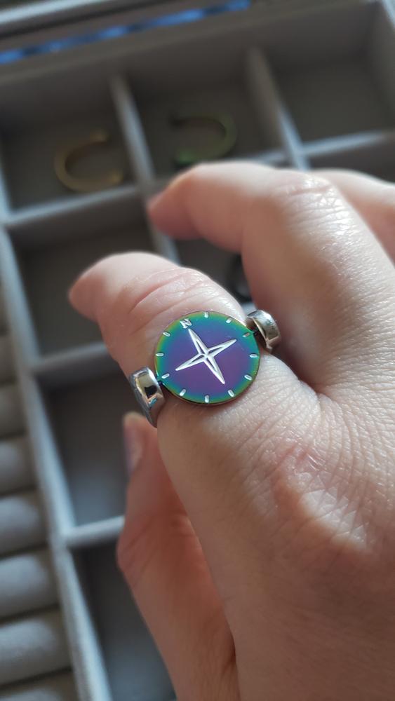 Compass Symbol Spinner - Customer Photo From Annie Eich