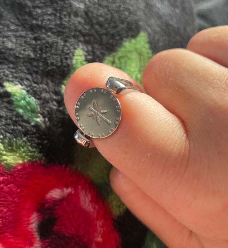 Compass Symbol Spinner - Customer Photo From Fiona R.