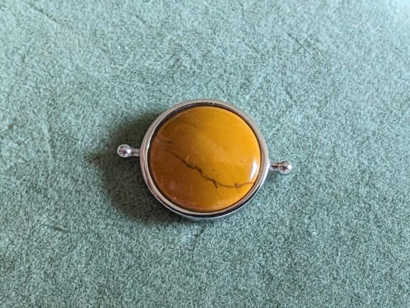 Yellow Mookaite Round Crystal Element - Customer Photo From Theodore Rozelsky