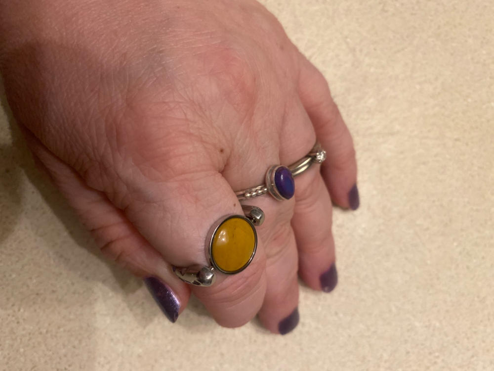 Yellow Mookaite Crystal Spinner - Customer Photo From Amber V.