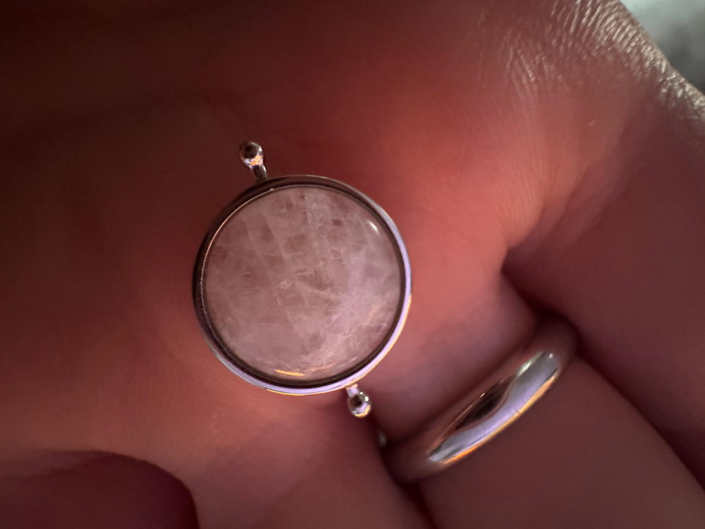 Moonstone Round Crystal Element - Customer Photo From Taylor Mineo