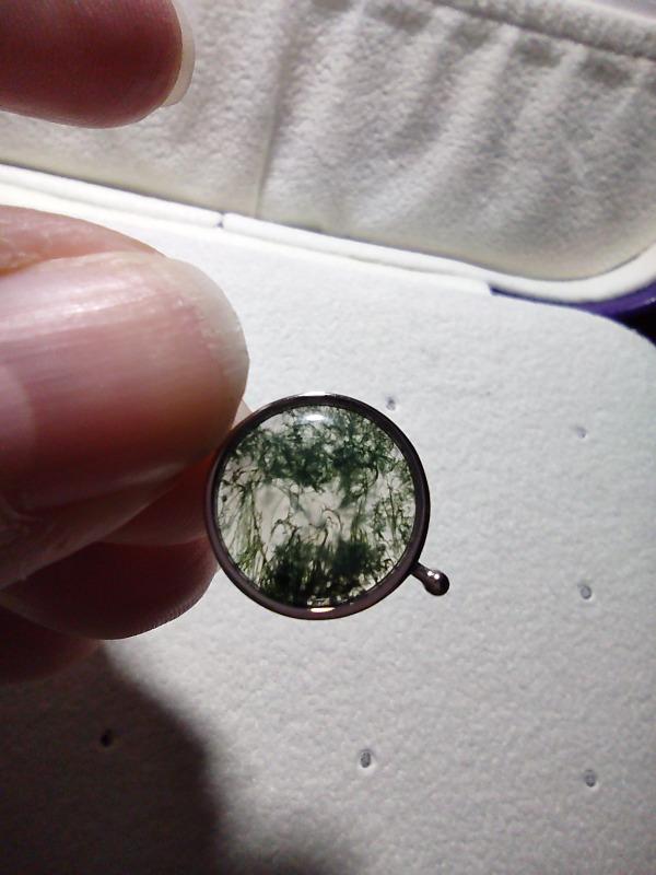 Moss Agate Crystal Spinner - Customer Photo From Michelle T.