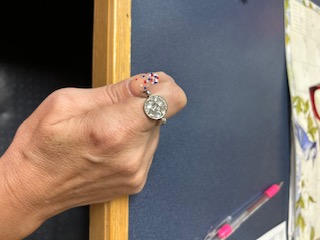 Blue Lace Agate Round Crystal Element - Customer Photo From LATISHA JOHNSON