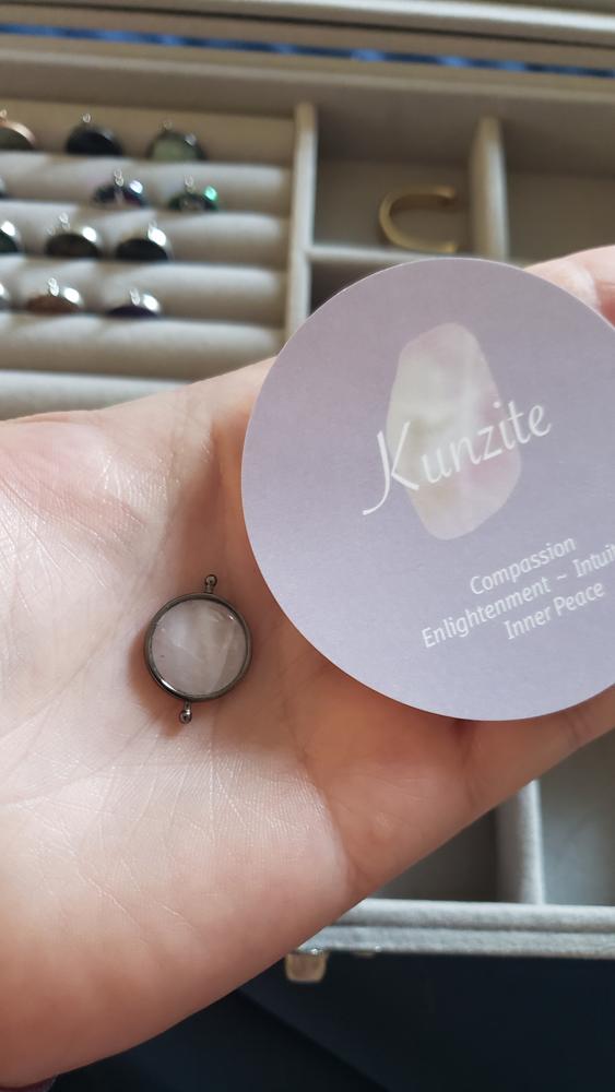Kunzite Crystal Spinner - Customer Photo From Annie E.