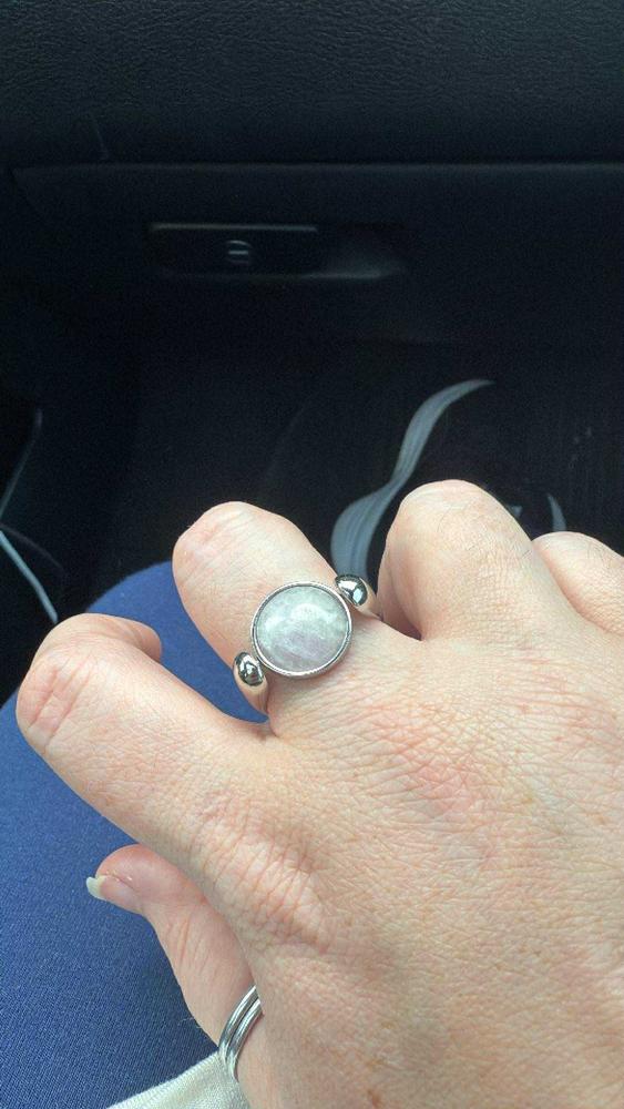 Kunzite Round Crystal Element - Customer Photo From Faith 