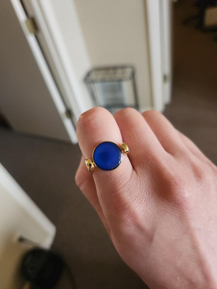 Mood Color-Changing Click n Spin Fidget Ring - Customer Photo From Charlene Van Reusen