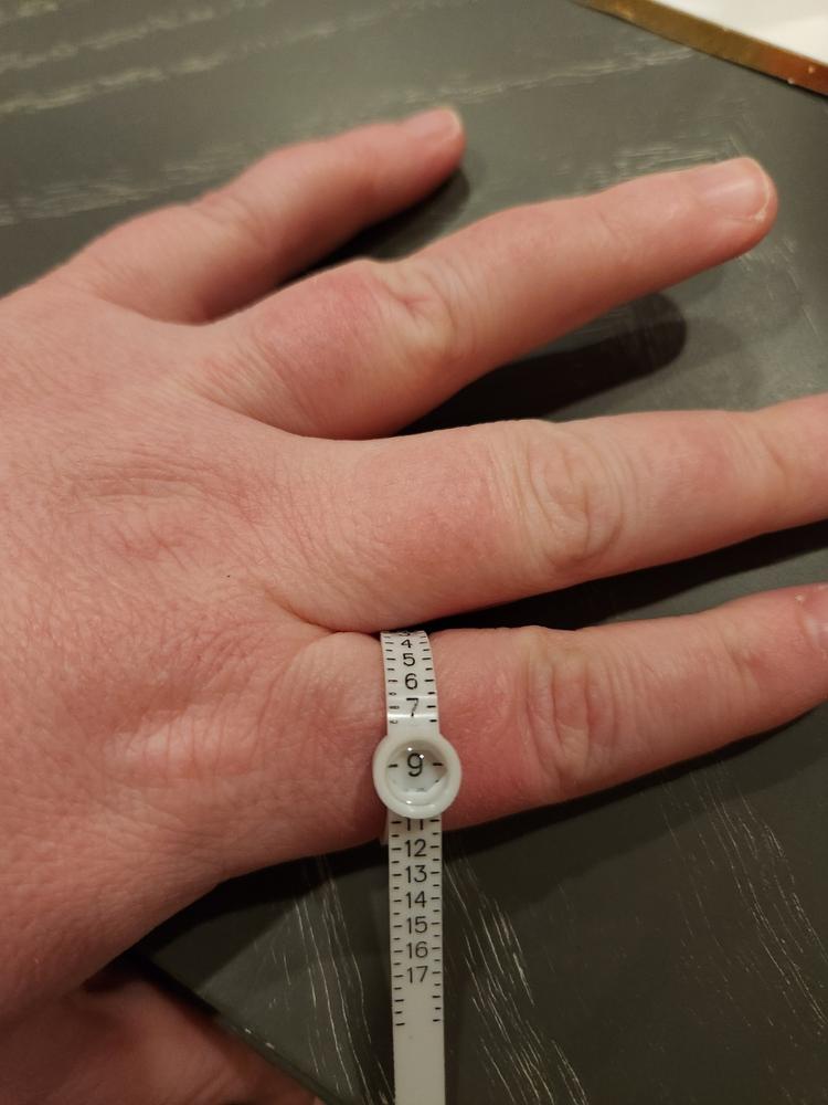 CONQUERing Ring Sizer Tool - Customer Photo From Kaitlin DeSalvo