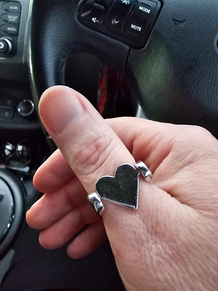 Heart-Shaped Open Spinner - Customer Photo From Leah P.