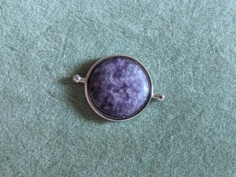 Purple Jasper Crystal Fidget Ring - Customer Photo From Ted