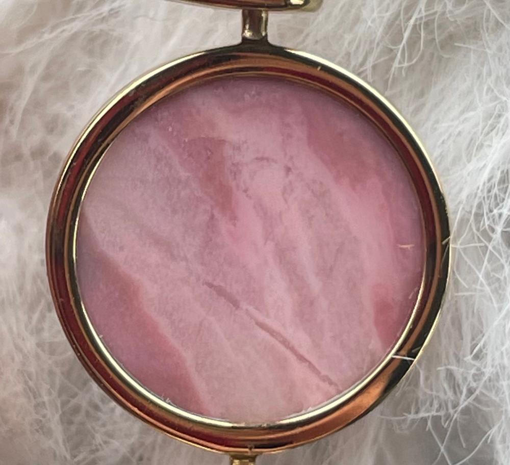 Rhodonite Crystal Fidget Ring - Customer Photo From Diane