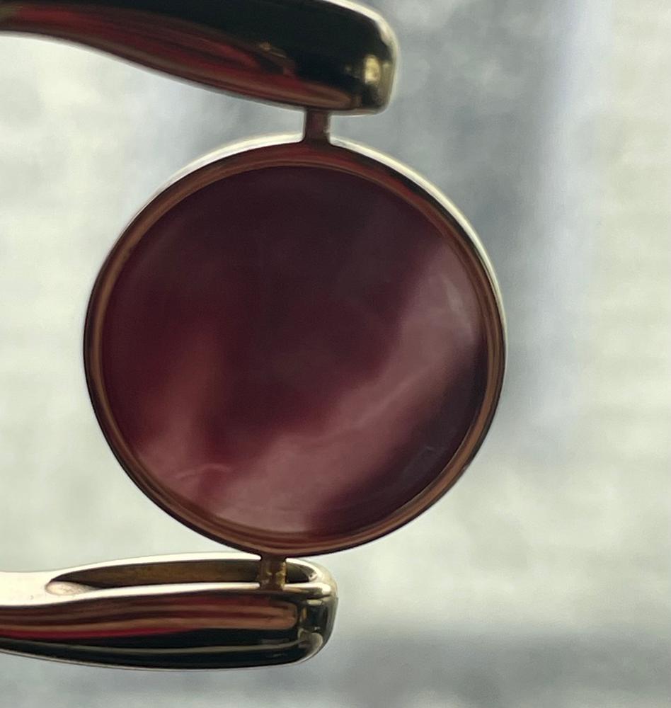 Rhodonite Crystal Fidget Ring - Customer Photo From Diane