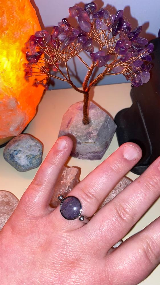 Purple Jasper Round Crystal Element - Customer Photo From Alyssa Murphy