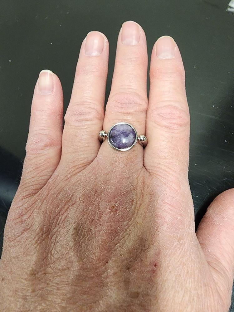 Purple Jasper Round Crystal Element - Customer Photo From Elisa Vitale