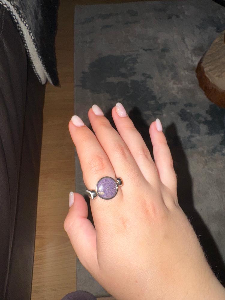 Purple Jasper Round Crystal Element - Customer Photo From Lara