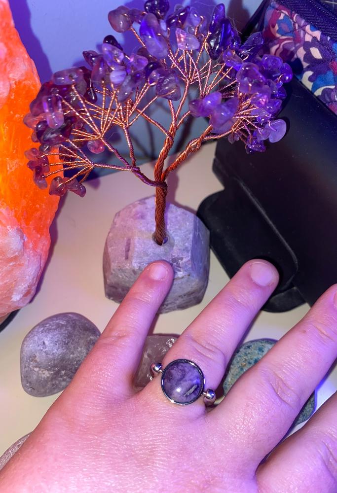 Purple Jasper Round Crystal Element - Customer Photo From Alyssa Murphy