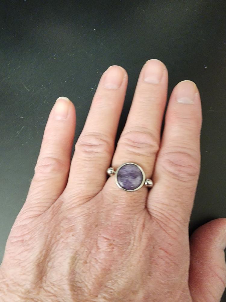 Purple Jasper Round Crystal Element - Customer Photo From Elisa Vitale