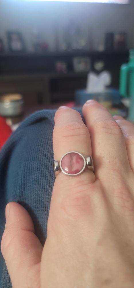 Rhodonite Crystal Spinner - Customer Photo From Christina Armstrong