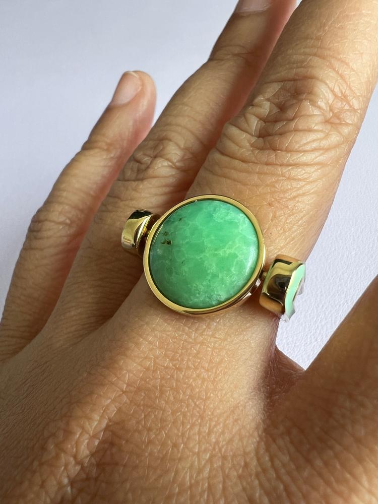 Chrysoprase Round Crystal Element - Customer Photo From Megan