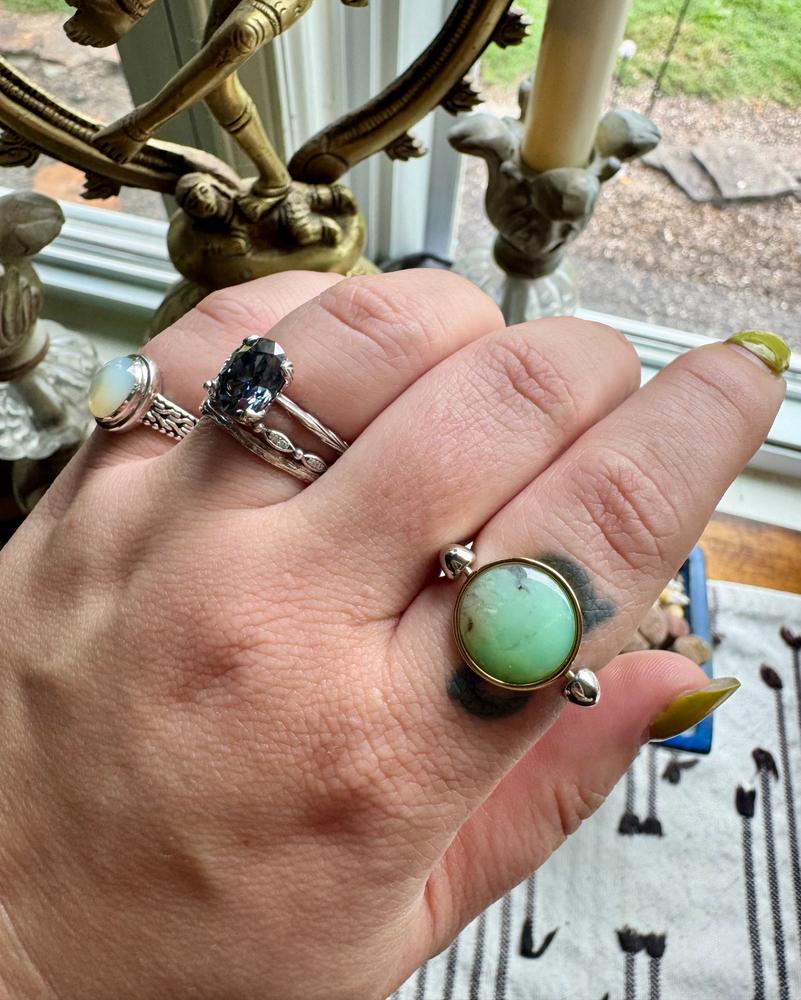Chrysoprase Round Crystal Element - Customer Photo From Maren Hudson