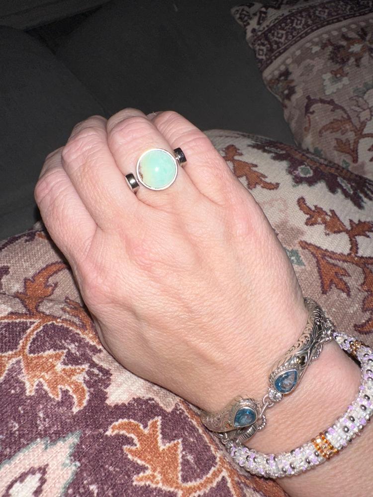 Chrysoprase Round Crystal Element - Customer Photo From Missy