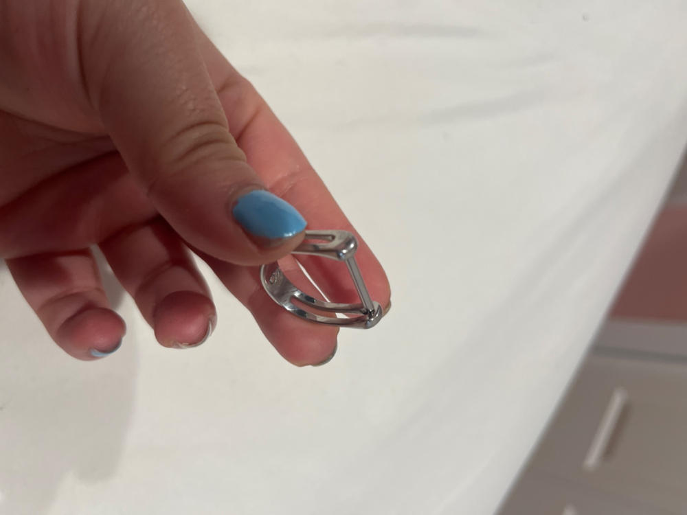 Crossbar Roller Fidget Ring - Customer Photo From Melanie A.