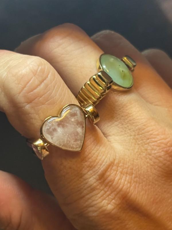 Heart-Shaped Rose Quartz Crystal Spinner - Customer Photo From Jaymie N.