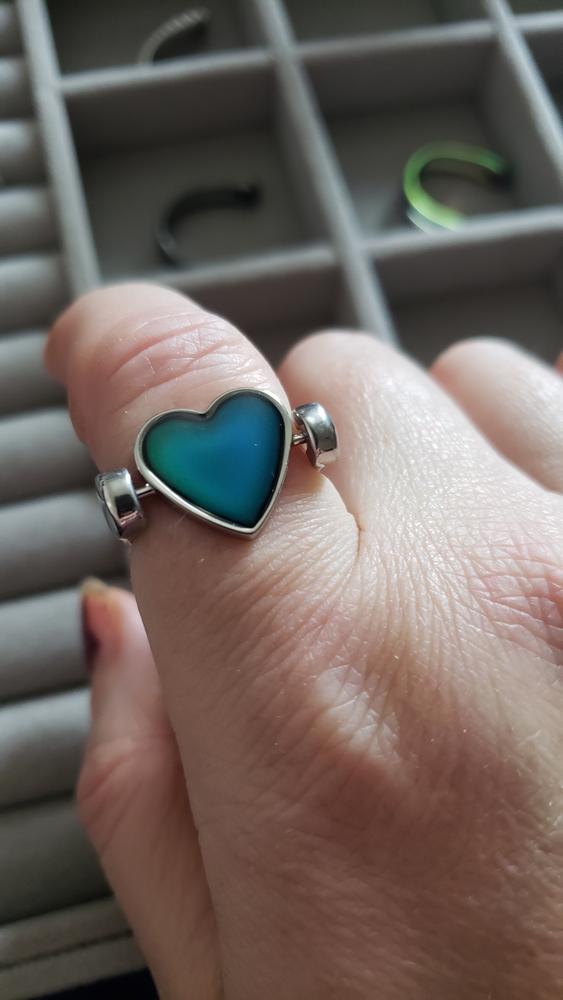 Heart-Shaped Mood Spinner - Customer Photo From Annie E.