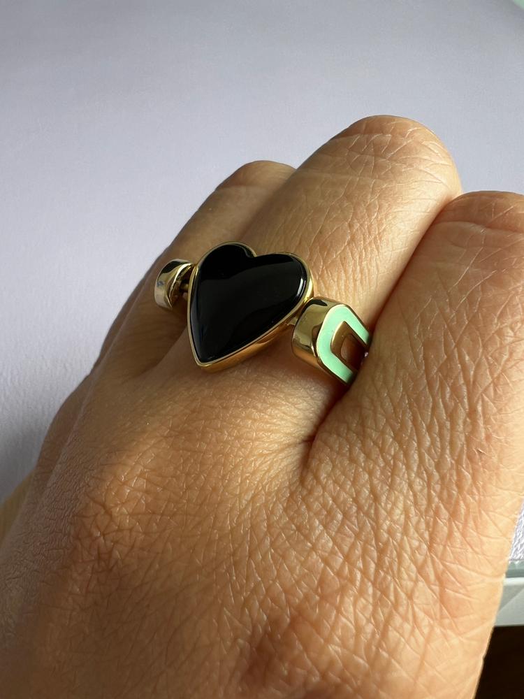 Onyx Heart-shaped Crystal Element - Customer Photo From Megan