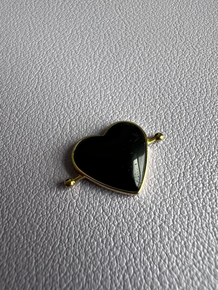 Onyx Heart-shaped Crystal Element - Customer Photo From Megan
